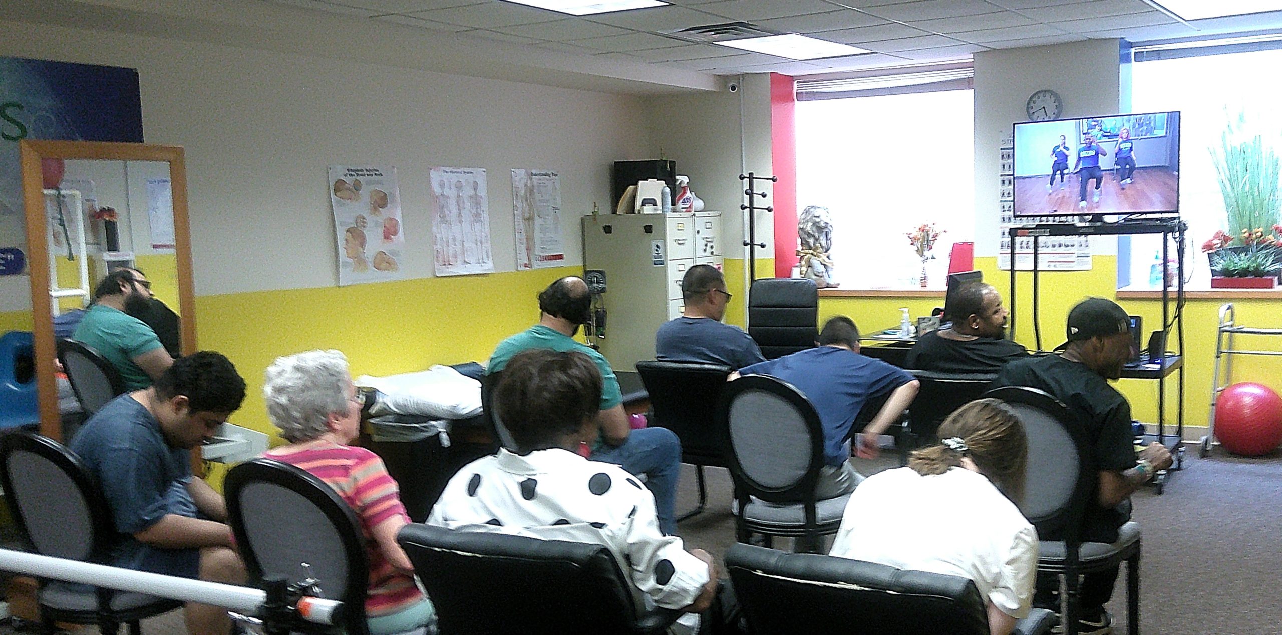 Health and exercise activity at Continuum Help Foundation